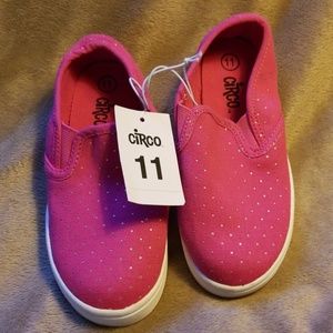 Girl's Pink Devyn Tennis Shoes (sz 11)